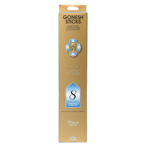 Gonesh Incense No.8 – Perfumes of Spring Mist  100 Sticks