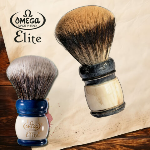 Omega Elite Fiber Shaving Brush – Vintage Edition MB1922