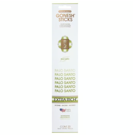 Gonesh Extra Rich Palo Santo Incense Air Freshener Sticks