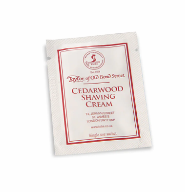 Taylor Of Old Bond Street Shaving Cream Sample Pack 5ml *CEDARWOOD
